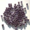 100 4mm Amethyst Lustre Glass Cube Beads
